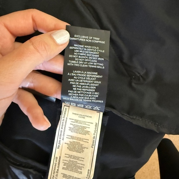 Pajar Cressy Stretch Puffer Black Size L Rain Repellant Thumb Holes Patch Logo - Picture 10 of 12